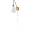 Nuvo Tango 1-Light Wall Sconce - Matte White with Burnished Brass 60/7468 - alternate 4